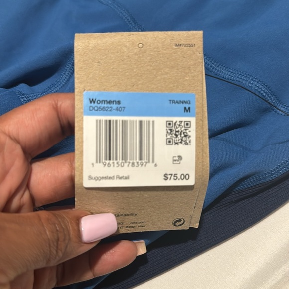 Nike yoga pants dri-fit size M blue - Picture 5 of 5